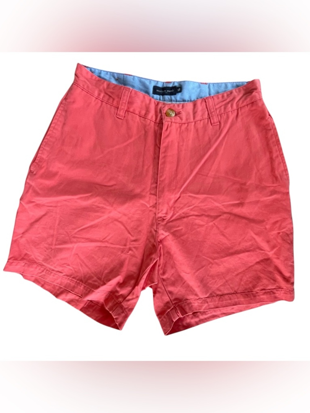Southern Marsh Coral Flat-Front Men's Shorts